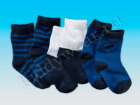 Носки бело-синие (3 пары) Lupilu