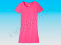 Футболка-туника для девочки Pepperts розовая Longshirt