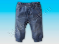 Брюки-джинсы для мальчика темно-голубые