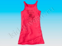 Платье-сарафан для девочки Pepperts красное (коралл) Tropical Fruits 