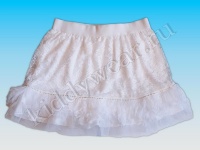 Нарядная юбка для девочки белая Gaialuna