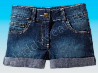 Шорты джинсовые для девочки темно-синие Pepperts
