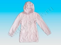 Куртка-ветровка с капюшоном для девочки светло-розовая Quelle