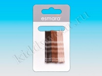 Невидимки для волос Esmara коричнево-бежевые, 12 шт.