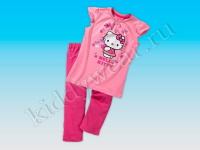 Комплект домашней одежды для девочки розовый Hello Kitty
