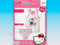 Комплект белья для девочки белый (майка + трусики) Hello Kitty  