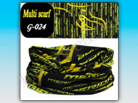 Многофункциональная повязка на голову черно-желтая с рисунком G-024