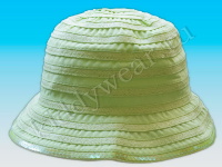 Летняя шляпка для девочки из ленты светло-зеленая Zippy