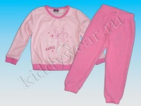 Комплект домашней одежды (или пижама) розовый махровый Paris