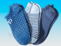 Носки для девочки цветные укороченные (3 пары) Pepperts