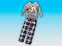 Комплект домашней одежды для мальчика серо-синий Snow Lo