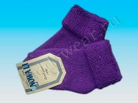 Носки махровые с отворотом фиолетовые Nowa Li