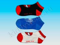 Носки для мальчика черно-сине-белые Spider-Man 2(3 пары)
