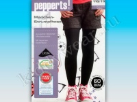 Колготки для девочки черные 60 DEN Pepperts