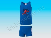 Комплект белья для мальчика синий (майка + трусики) Spider-Man