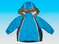 Куртка с капюшоном для мальчика сине-голубая Ketch, сезон осень-зима 