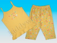 Комплект домашней одежды для девочки желтый (майка-топ + шорты) 
