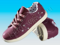 Туфли-кроссовки для девочки лиловые на шнуровке Lupilu