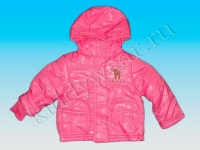 Куртка с капюшоном для девочки нежно-розовая Lupilu