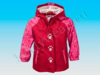 Куртка-дождевик Lupilu для девочки бордово-розовая