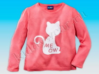 Пуловер для девочки Lupilu  кораллово-розовый Me Ow