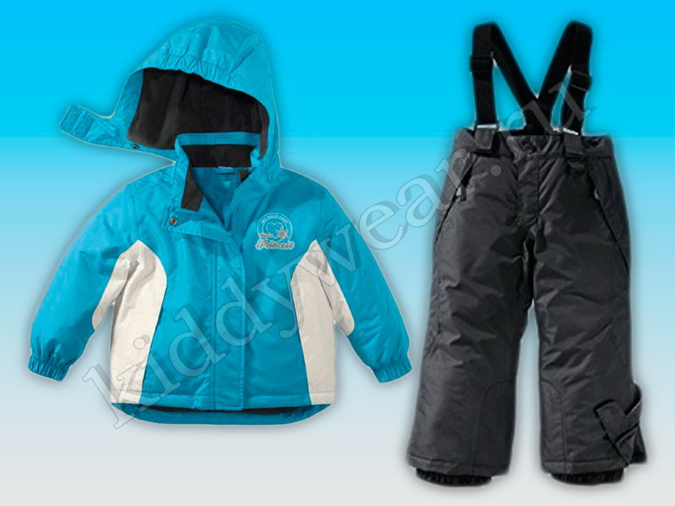 Лыжный термо-костюм серо-голубой (куртка + штаны) Lupilu