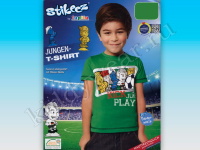 Футболка для мальчика Lupilu зеленая Stikeez