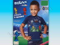 Футболка для мальчика Lupilu темно-синяя Stikeez