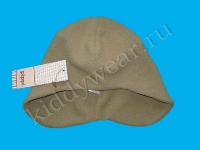 Зеленая (хаки) шапка с ушками Pippi